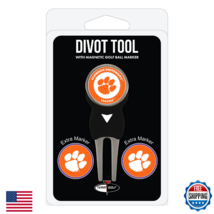 Team Golf NCAA Clemson Tigers Divot Tool Pack 3 Golf Ball Markers - $25.85