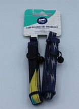 Whisker City - Easy Release Cat Collar Set - 2 Count - 8-12 IN - £4.65 GBP