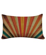 Rectangle Pillowcase Cover Molodec&#39;s Multicolor Sunbeams Orange Lumbar -... - $13.10