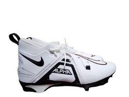 Nike Alpha Menace Pro 3 CT6649-100 Mens White Black Size 12 Football Cleat - $59.39