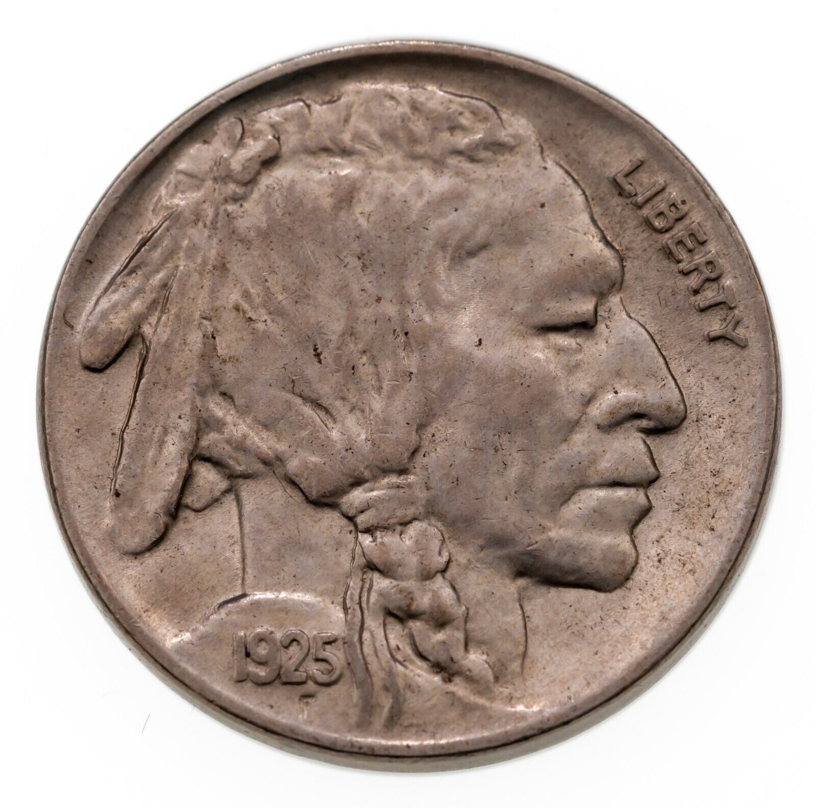 Primary image for 1925 5C Buffalo Nickel in Choice BU Condition, Excellent Eye Appeal & Luster