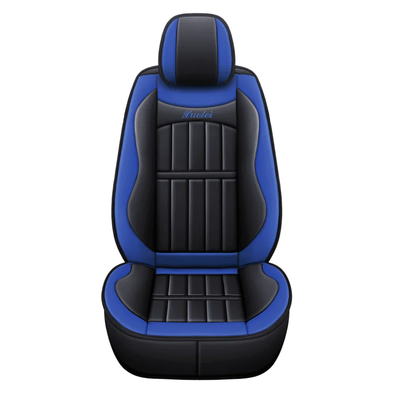 1PC Car Front Seat Covers PU Leather Seats Cover Non-slip Seat Cushion Cover for - £29.92 GBP