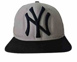 New York Yankee New Era Baseball Cap Hat 9fifty Gray Navy SnapBack - $25.69