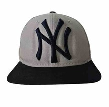 New York Yankee New Era Baseball Cap Hat 9fifty Gray Navy SnapBack - $25.69