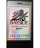 BAYSIDE / I AM THE AVALANCHE - ORIGINAL 2016 TOUR LAMINATE BACKSTAGE PASS - $95.90 CAD