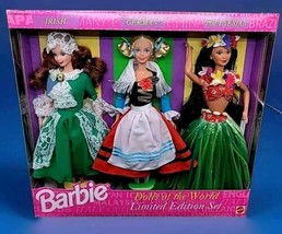 Barbie 1994 Dolls of the World 3 Doll Set Limited Irish German Polynesian New - £36.22 GBP