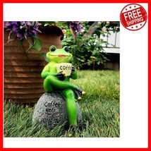Durable Waterproof 6-Inch Frog Statue - Perfect Gift for Garden Enthusiasts - $27.15