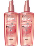 2x L'Oreal Elvive Smooth Intense Frizz Taming Serum Kera Oleo Leave-In 3.4 Fl Oz - $37.50