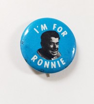 I&#39;m For Ronnie (Ronald Reagan)  5/8&quot; Vintage Pinback - £4.74 GBP