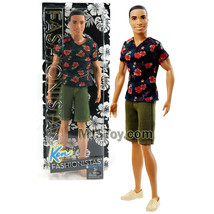 Year 2015 Barbie Fashionistas #4 - African American Doll STEVEN DGY68 Floral Tee - $39.99