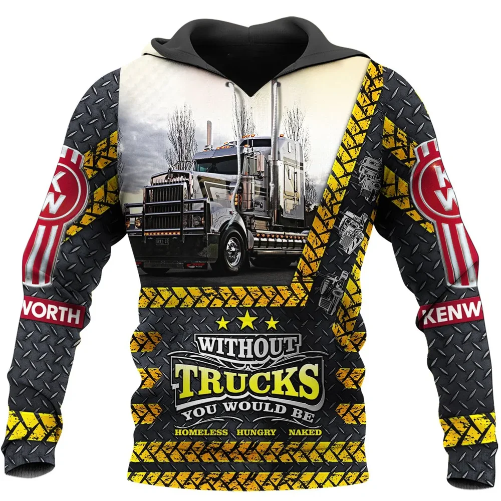 CLOOCL  Fashion Hoodies Truck Driver 3D All Over Printed Mens Hooded  Unisex Zip - £136.60 GBP