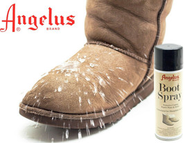 Sheepskin &amp; Suede Boot Spra Y Water Proof Stain Rain Protector Sheep Skin Angelus - £26.36 GBP