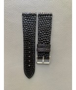Black Genuine Lizard Leather Watch Strap Band - Custom Sizes 17 18 19 20... - $844.69 MXN