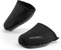 Black Rockbros Cycling Shoe Covers Thermal Shoes Toe Cover Windproof, Re... - £25.05 GBP