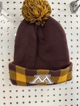 University Of Minnesota Golden Gophers Stocking Hat Roll Cuff Beanie Adult NWT - £5.22 GBP