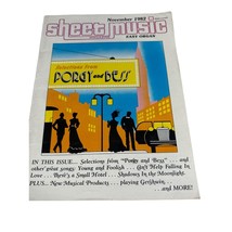 Sheet Music Magazine November 1982 Selections from Porgy and Bess - £12.44 GBP