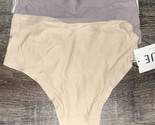 True &amp; Co 3-Pair Womens High Rise Thong Underwear Panty Nylon Blend (A) ... - $21.14