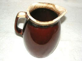 McCoy USA Pitcher, Oven Proof, Vintage Brown Drip  8.5&quot; x 5 in.. 3 qt - £13.08 GBP
