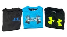 Set Of 3 Under Armour Youth Boys Athletic Shirts Size 6 (lot 95) - £21.76 GBP