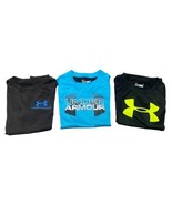 Set Of 3 Under Armour Youth Boys Athletic Shirts Size 6 (lot 95) - £21.44 GBP