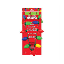 Big Bulb Plastic Christmas Flashing Necklace Multicolored Pack of 12 - $102.68