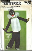 Butterick Pattern 6349 Szs S, M, L Child&#39;s Costume Sylvester The Cat Uncut #2 - £3.85 GBP