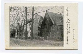 St Mary&#39;s Hall Female College UDB Postcard Green Bank Burlington New Jer... - $21.78