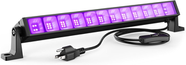 40W LED Black Light Bar for Glow Party, Blacklight with Plug &amp;Switch, Ea... - $14.54