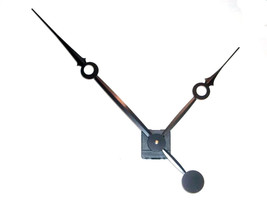 High Torque Clock Movement (SILENT) w/14 in. Long Hands (No7) Black Fancy Sword - £18.19 GBP