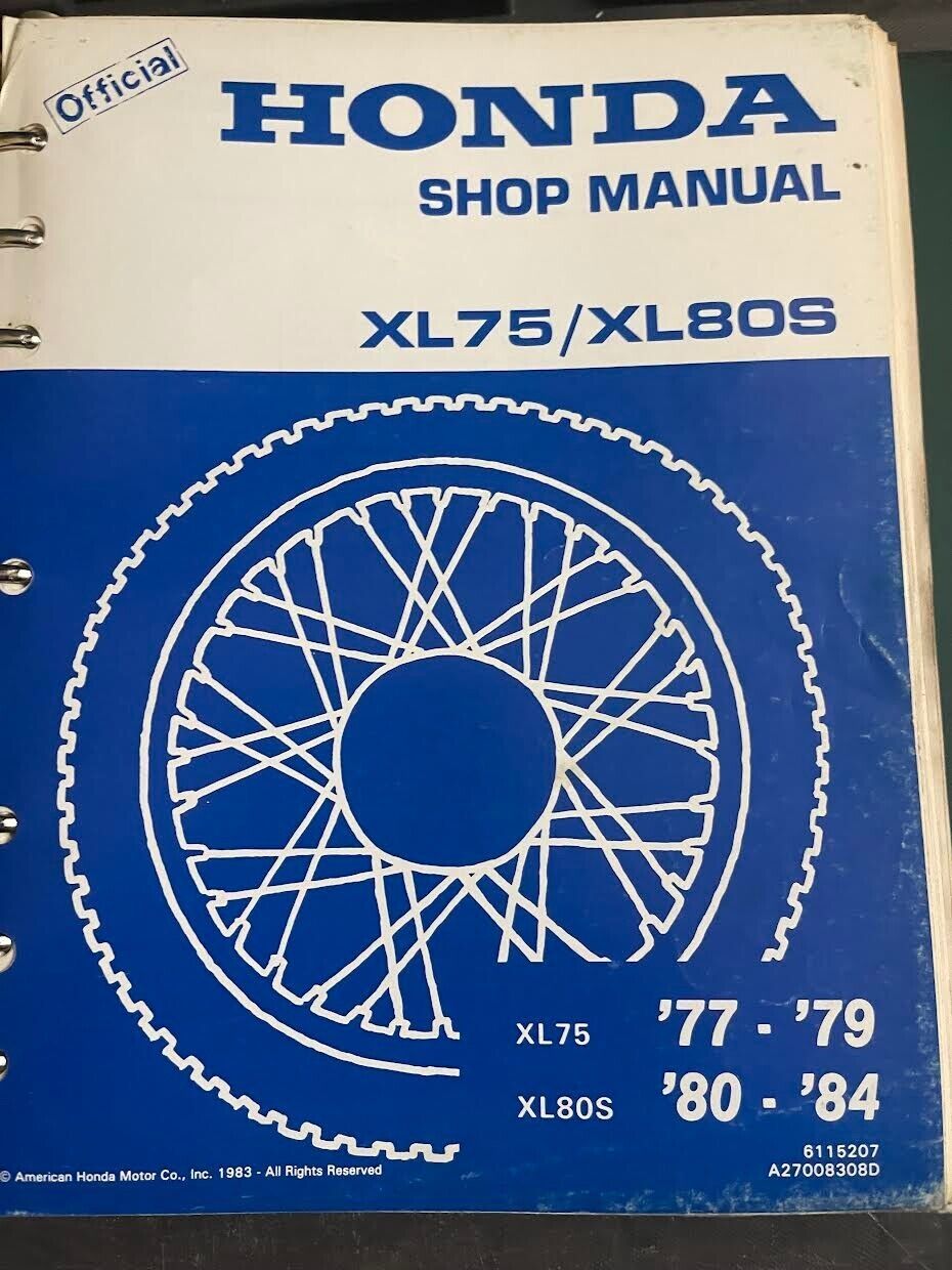 1977 1978 1979 1980 1984 HONDA XL75 XL80S Service Shop Repair Workshop M... - $89.80
