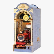 Do It Yourself - Time Travel Train book decor Wooden Diorama  - $42.06