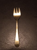 Vintage Sheffield England Silver Plate Appetizer Fork 5&quot; Child&#39;s Fork - $9.89