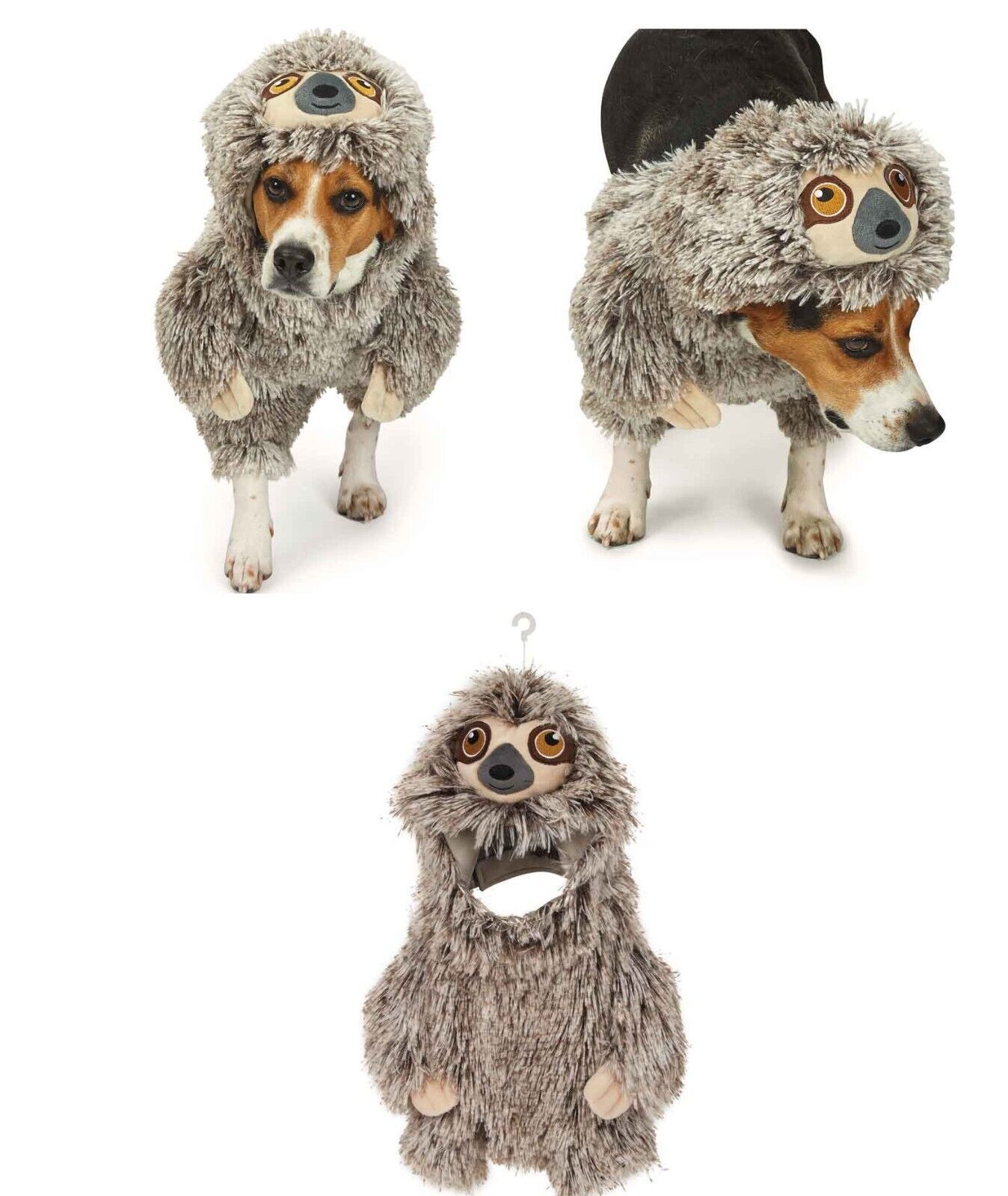 Sloth Costume for Dogs Cute Funny Plush Soft Fuzzy Easy Fit Adorable - £23.71 GBP - £26.88 GBP