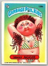 1986 Garbage Pail Kids Series 4 Single Sticker Card # 126B Shaggy Aggie - £2.80 GBP
