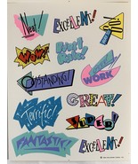 4 Sheets VINTAGE 1984 ENCOURAGEMENT REWARD Stickers - €8,47 EUR