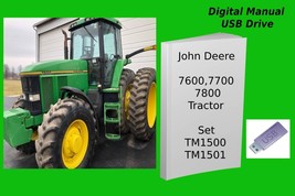 John Deere 7600 7700 7800 Tractor Repair Technical Manual Set See Description - £34.15 GBP