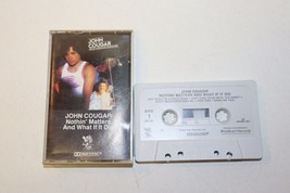 John Cougar Nothin&#39; Matters and What If It Did Audio Cassette Rock 1980 Riva - £3.10 GBP