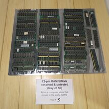 Vintage Memory Lot - 50 pieces of 72-pin RAM SIMMs - Various Brands, Unt... - $124.99
