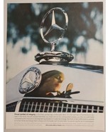 1959 Print Ad Mercedes Benz Hood Ornament &amp; Emblem Hallmark of Excellence - £9.62 GBP