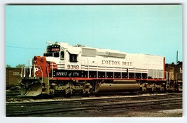 Railroad Postcard Train Locomotive Railway 9389 Cotton Belt Chrome Unused - £6.31 GBP