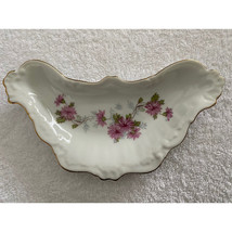 Andrea By Sadek Hand-Painted Porcelain Crescent Moon Shape Trinket Dish - Japan - £7.76 GBP