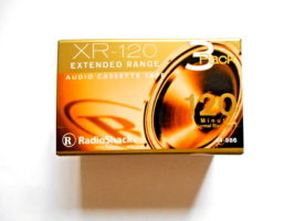 Radio Shack XR-120 Extended Range Audio Cassette Tape No. 44-986  3 pack - £12.37 GBP