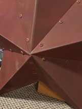4 ft tin Wall Barn Star in Burgundy image 4