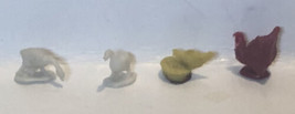 Animal Figures Lot Of 4 Model Train Accessories Background - £7.11 GBP