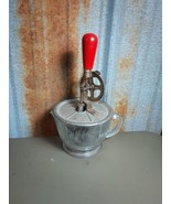 Vintage A&amp;J Hand Mixer, Egg Beater with Glass Measuring Cup, 2 Cups NO C... - £27.94 GBP