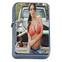 Country Pin Up Girls D16 Flip Top Dual Torch Lighter Wind Resistant - $16.78