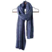 Anyyou Scarf Navy Blue Neck Wrap Plus Cashmere Soft Fluffy Feel Shawl Pe... - £19.11 GBP