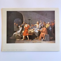 The Death Of Socrates DAVID Plate 126 Metropolitan Seminars 9x13 in. - £15.56 GBP