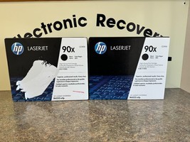 (Lot of 2) New/Genuine HP CE390XD Toner Cartridge Black 90x - £317.31 GBP