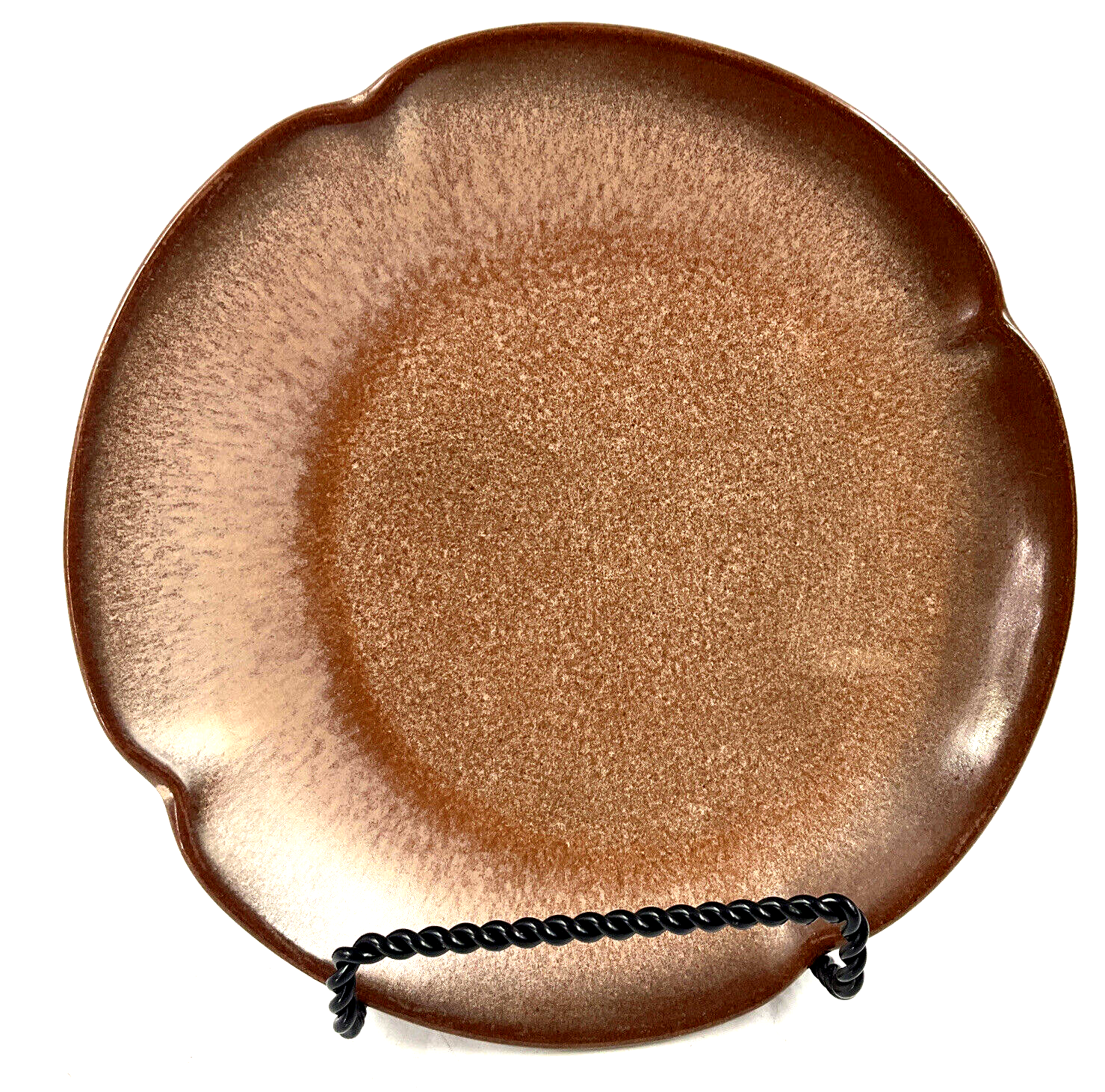 Vintage Frankoma Pottery 5G Plainsman Brown Satin 6 5/8” Bread and Butte... - $7.91